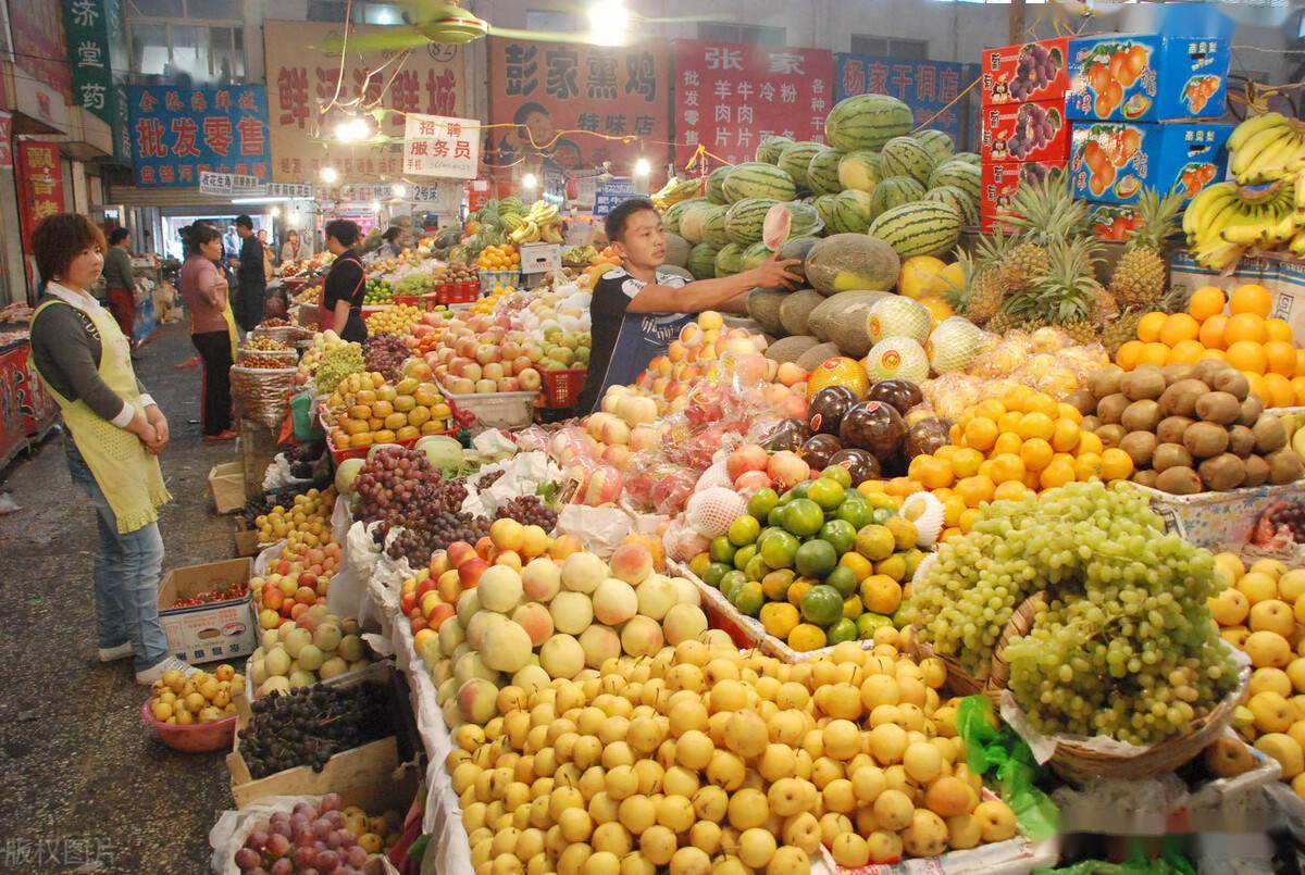 水果市场真实图片