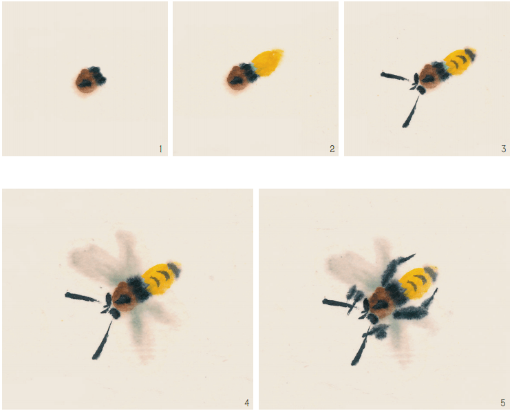 国画蜜蜂画法步骤图文图片