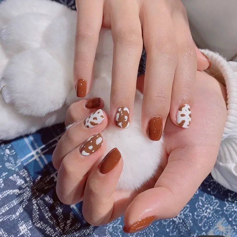 牛年必做奶牛纹美甲啦可甜可酷