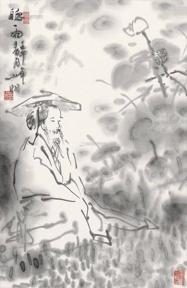 浙派人物画家吴山明辞世，曾自言“创造风格需一点狂气。”_宿墨