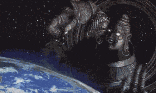 日本游戏《阿修罗之怒》游戏画面该游戏发行时,有不少玩家被这种"科技