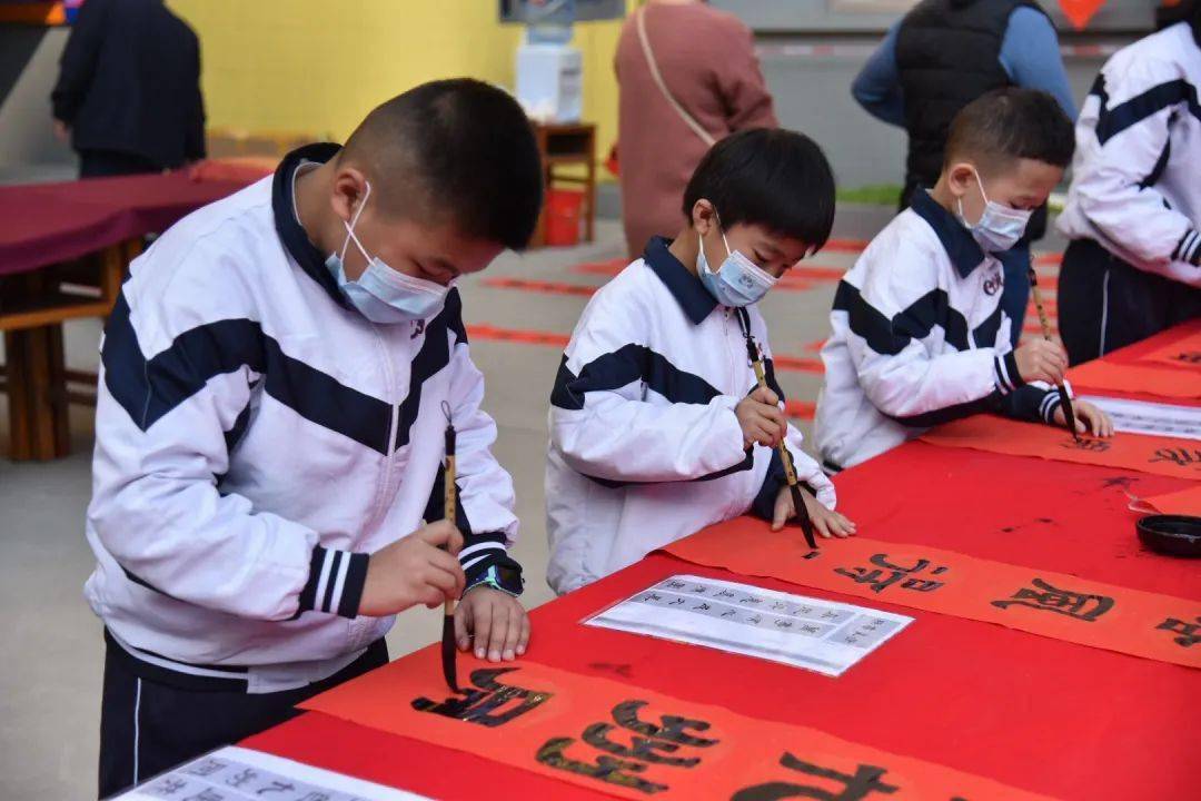 我们的节日春节陈厝合小学开展迎春送福文化活动