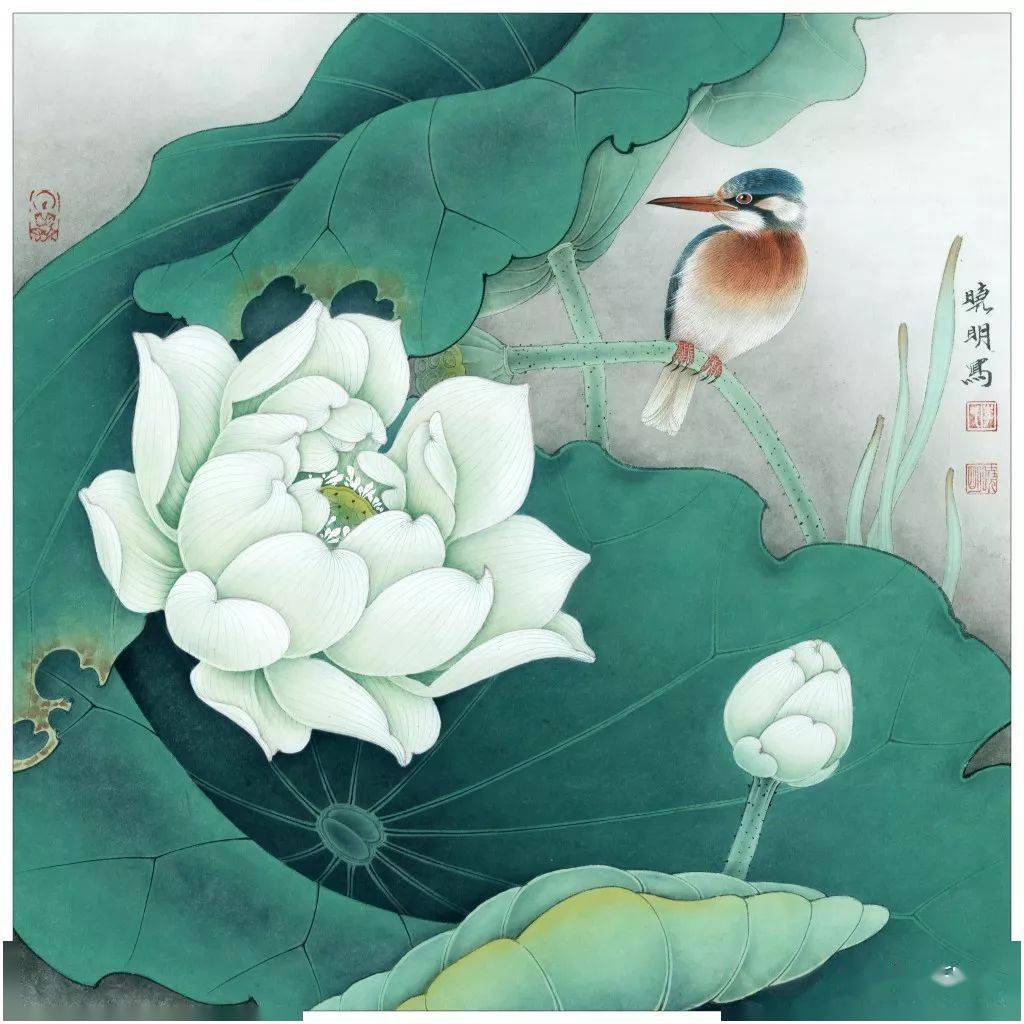 李晓明工笔花鸟90幅张张精彩值得一看