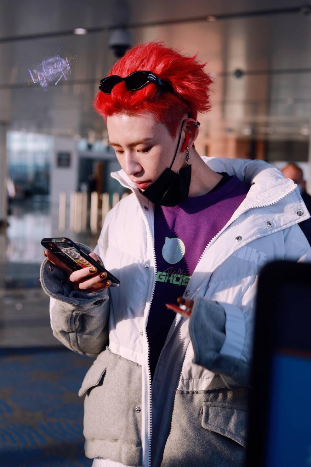 小鬼昨晚北京机场出发飞回厦门小甜琳新年快乐回家好好过年吧