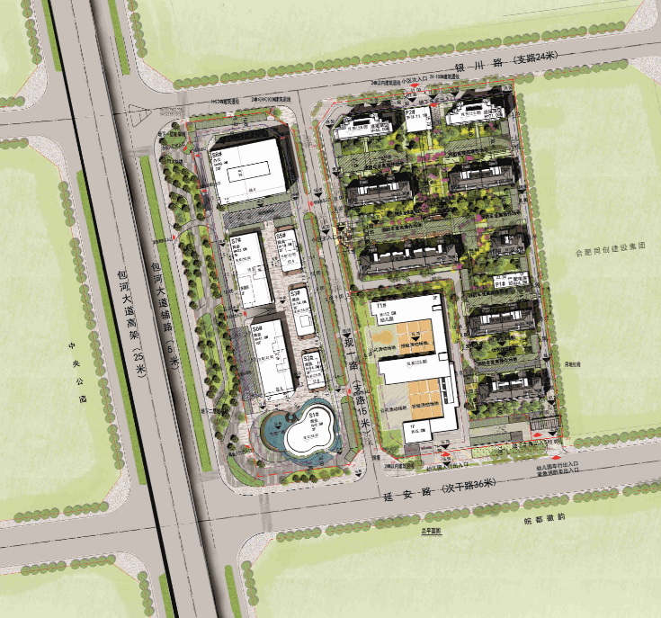 土拍追踪合肥bh202005号地块规划曝光中海拟建432套新房
