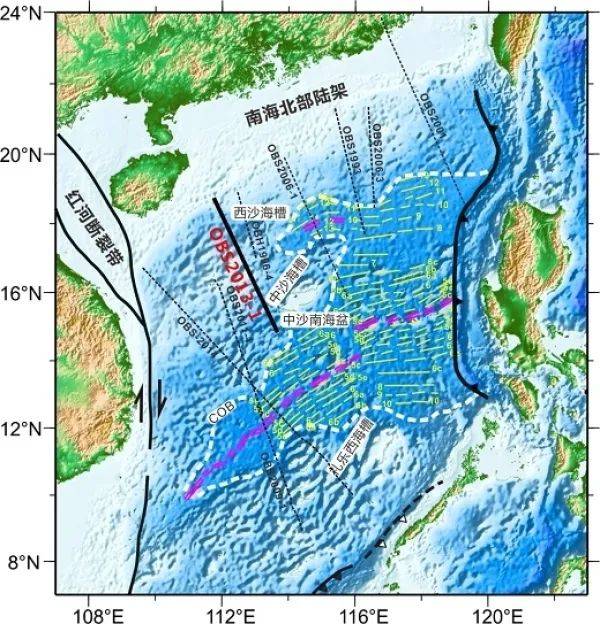 研究揭示南海西北部陆缘地壳内部变形机制_中沙