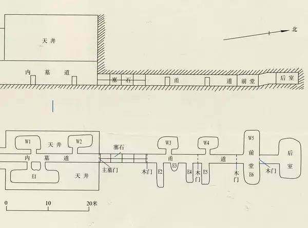 如此庞大规模的天井从未见于其他汉代墓葬.