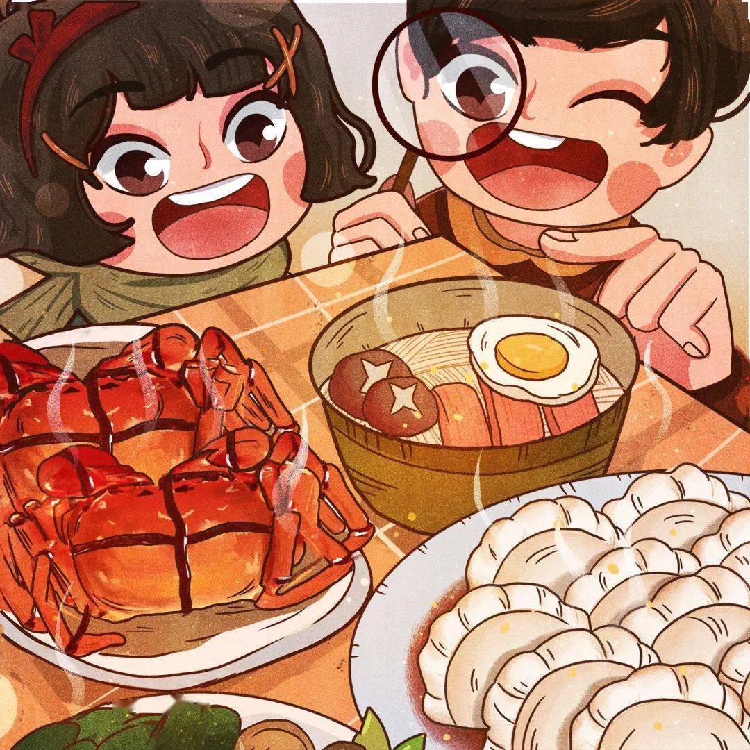 今晚晒出你的年夜饭团团圆圆贺新年