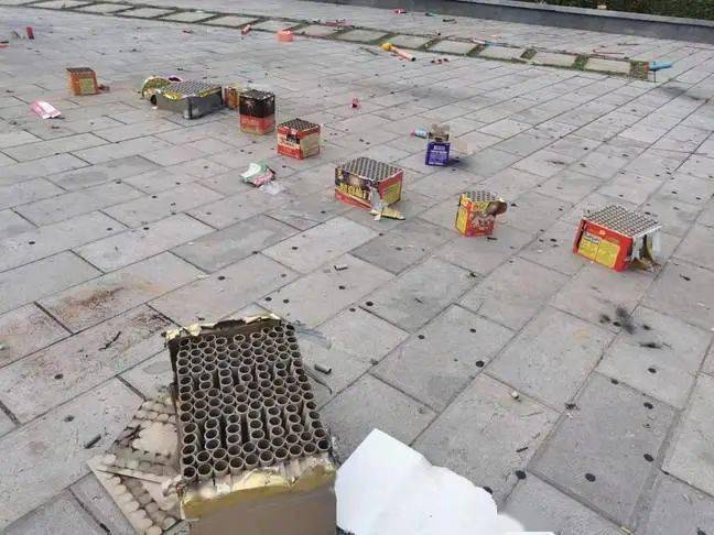 各种烟花爆竹纸屑,还有生活垃圾,好多人都是放了就走了,很少有人会把