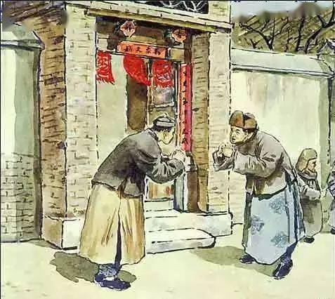 中国古代大年初一的拜年