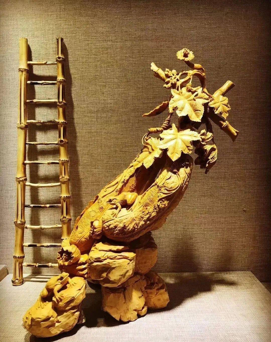 ① 香台 花台 根卓 根木 唐木 黄楊木 JN849 中国美術 唐物 黄楊木雕樹根底座・黄楊木彫木根文台 幅