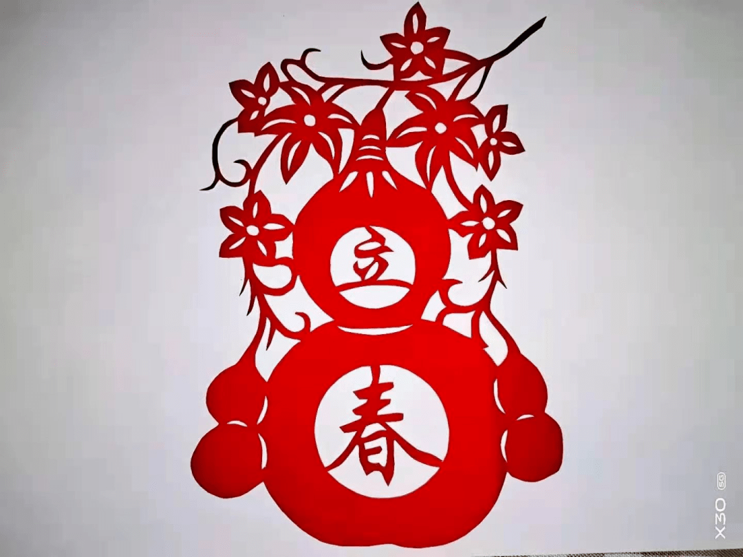 青剪纸剪纸话新年