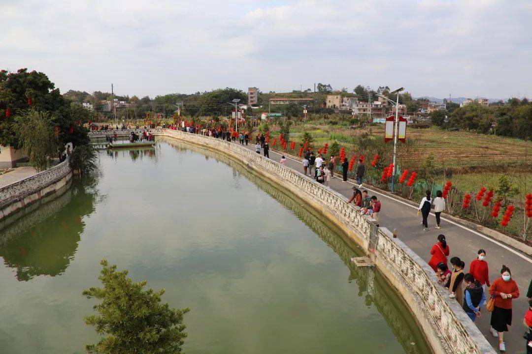 羅平鎮長崗坡渡槽,蘋塘鎮海惠生態農業園,黎少鎮田心村牛角壩生態村