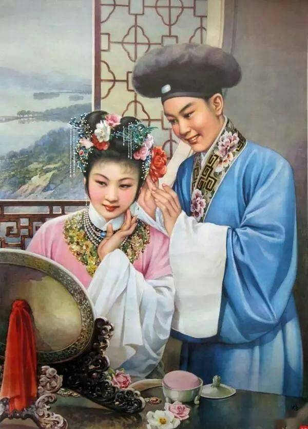 戏曲老年画欣赏