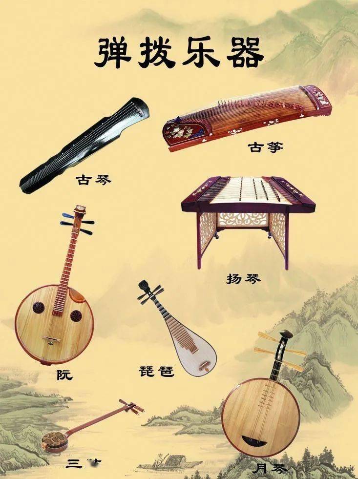 中国传统乐器名称图片