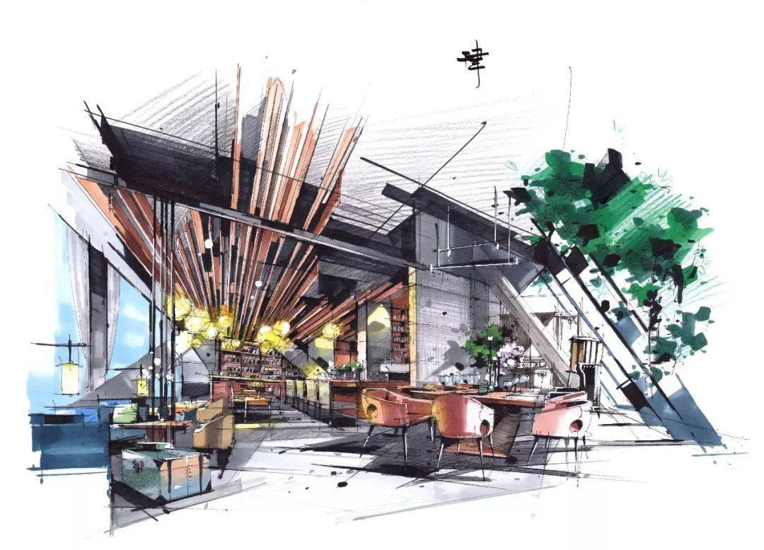 五分钟教会你园林景观手绘马克笔上色技法