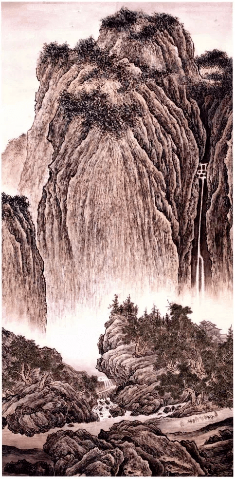范宽溪山行旅图笔法分析
