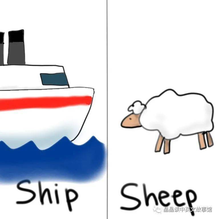 晶语之声pronunciationsofshipandsheep晶晶读中英文故事