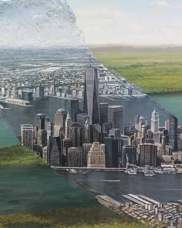 一笔毁所有他自毁式创作画出的反差世界效果震撼看懵了