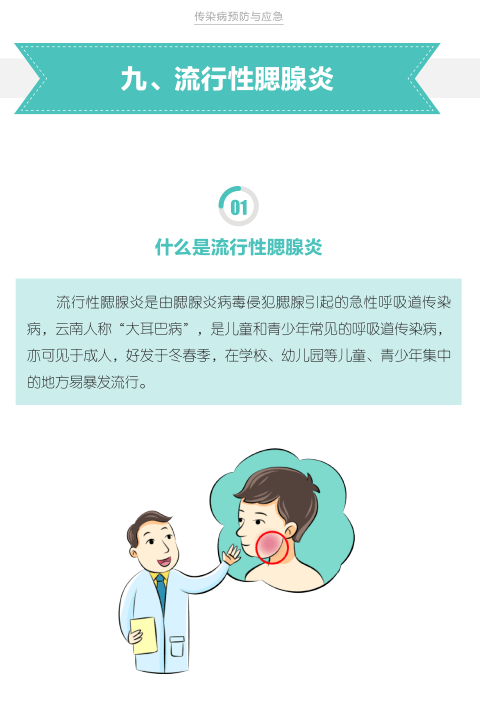 腮腺炎宣传图片图片