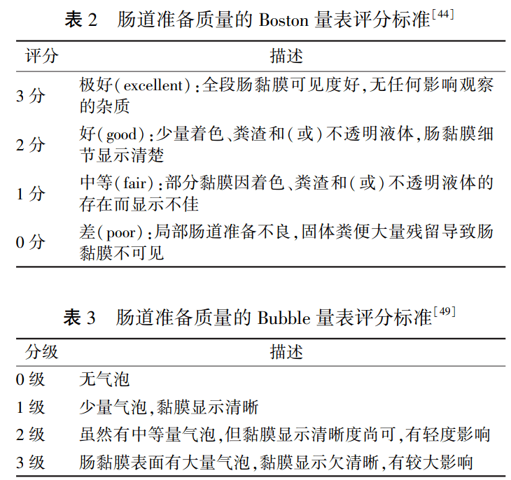 肠道准备清洁度评分图片