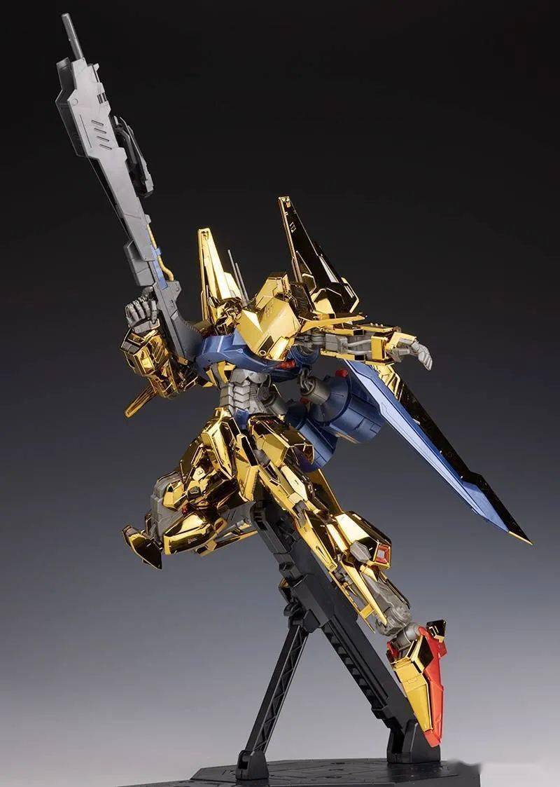 拼装万代网限mg系列百式raisecain日站素组实物图