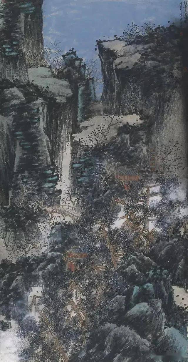 中原笔墨张建京山水