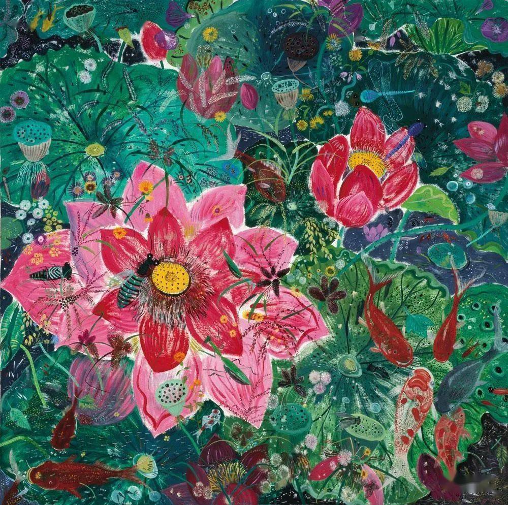 申玲油画作品