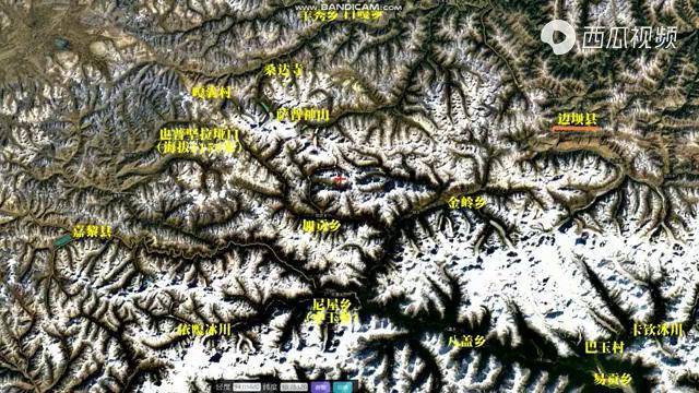依嘎冰川卡钦冰川萨普神山地图详解藏东最具魅力穿越路线