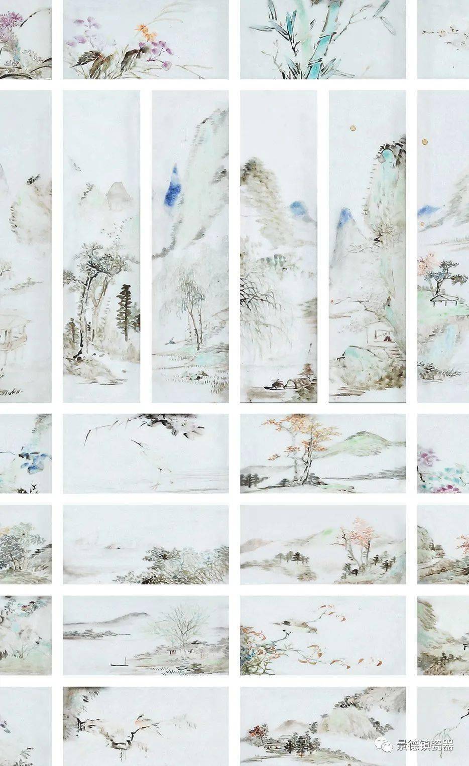 陶板　中華民国　珠山八友　文字　雅 珠山八友山水画的艺术成就- 雅道瓷板画