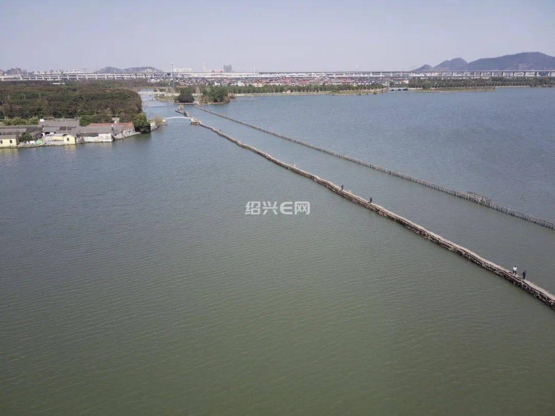 【绍兴·图说】航拍绍兴百年避风塘,憧憬镜湖中央公园_荒地
