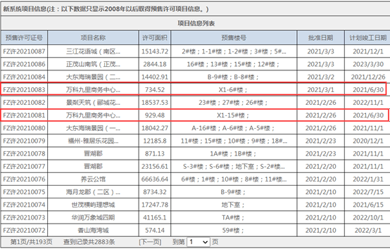 6969福州市不动产登记与交易中心截图6969万科仓前九里部分