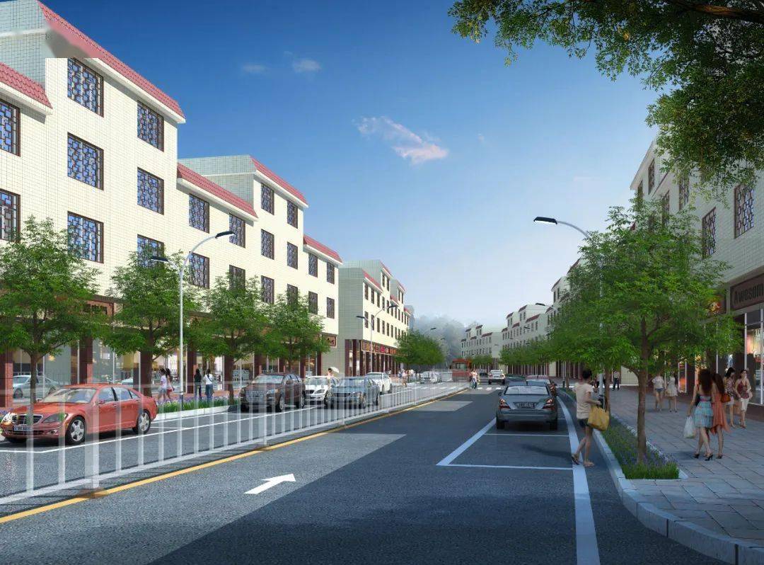 集镇主街道"示范路"改造提升项目规划设计已经完成,新时代文明实践