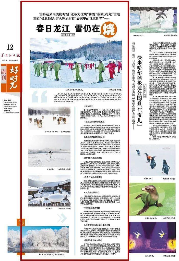 黑龙江日报副刊春日龙江雪仍在烧