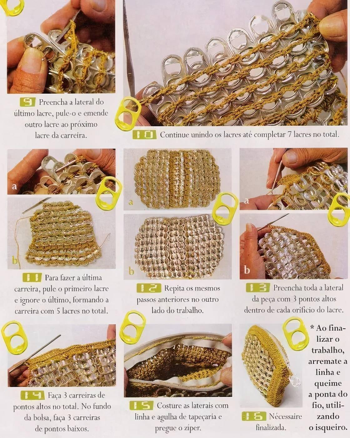 易拉罐拉环创意编织diy手工的魅力就是变废为宝微妙