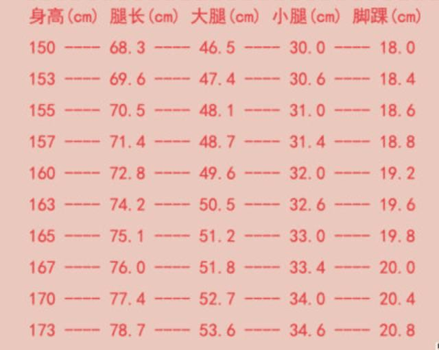 健美身材标准围度女表图片