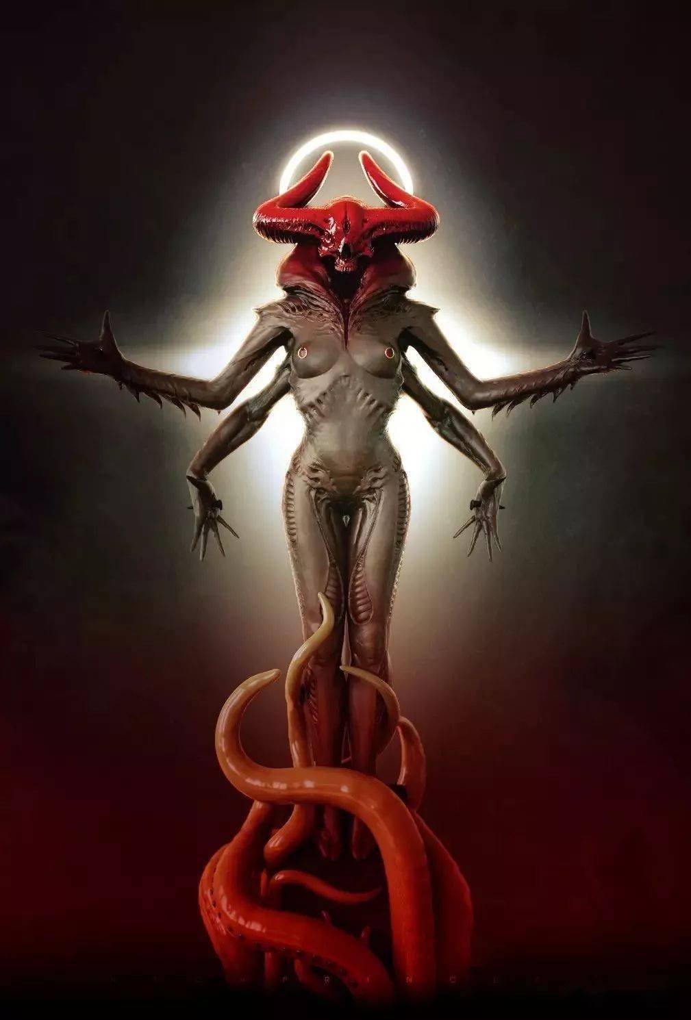 数字雕塑黑暗生物maartenverhoeven