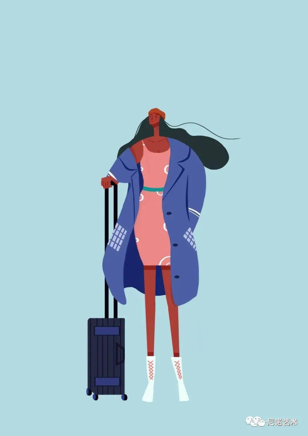 iris扁平风人物插画初体验