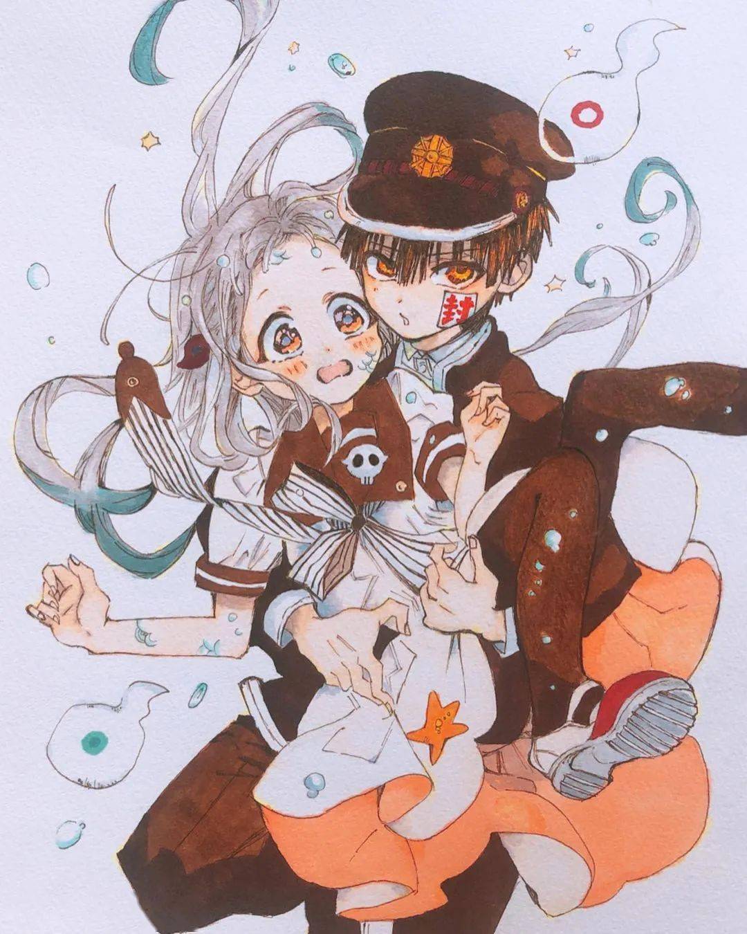 色彩搭配非常有味道的马克笔动漫上色