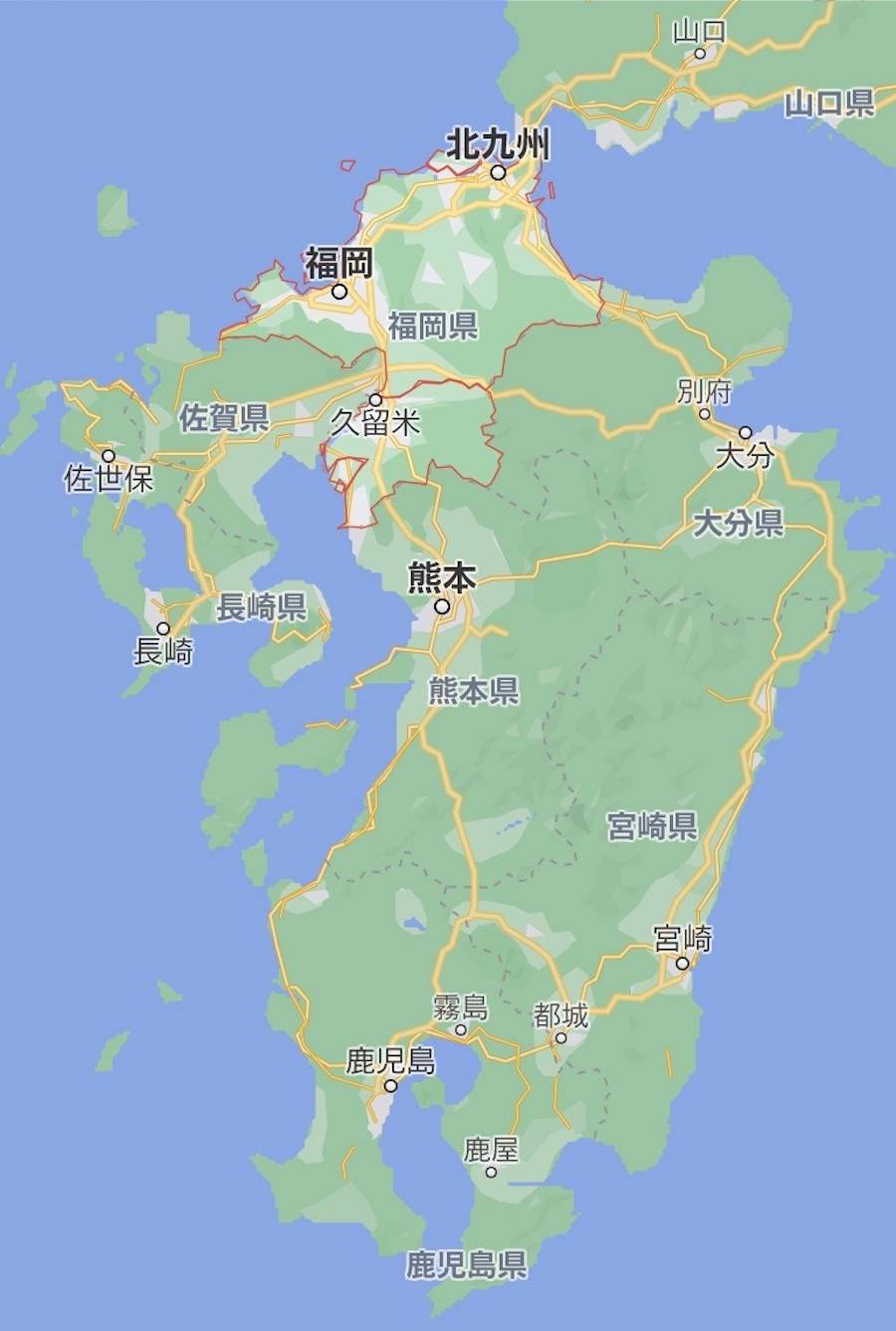 福冈地理位置图片