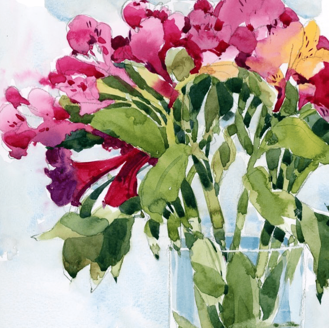 加拿大水彩画家shariblaukopf作品欣赏花卉篇