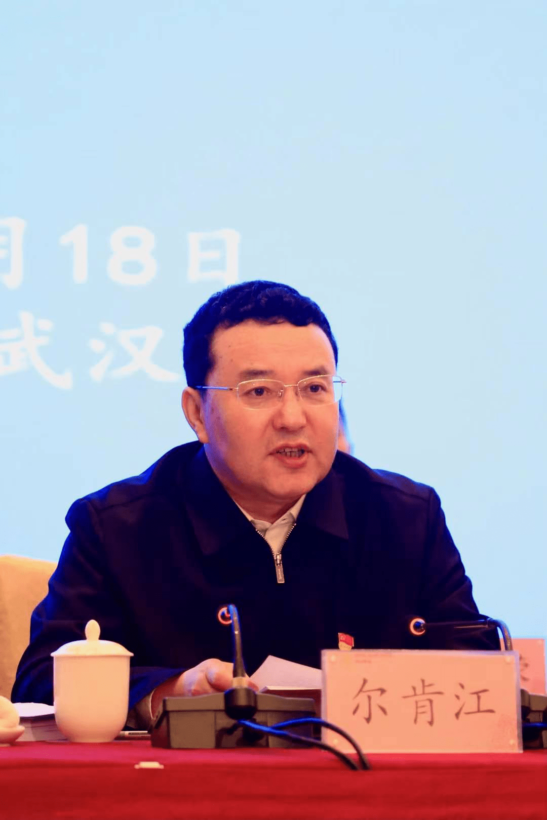 湖北省科协九届七次常委会议召开湖北省委常委统战部部长尔肯江吐拉洪