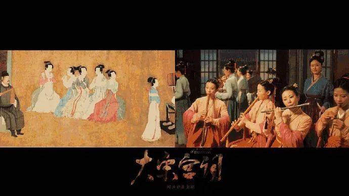 剧制作精良,看了片头对《韩熙载夜宴图》,《瑞鹤图》等宋代名画的化用
