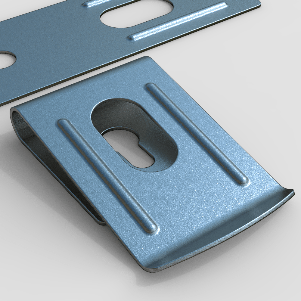 用solidworks钣金画卷尺挂钩加强筋需要绘制成形工具