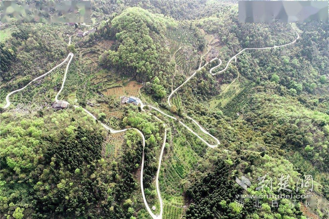 陈家岗村盘山公路"串起"村民的幸福新生活.