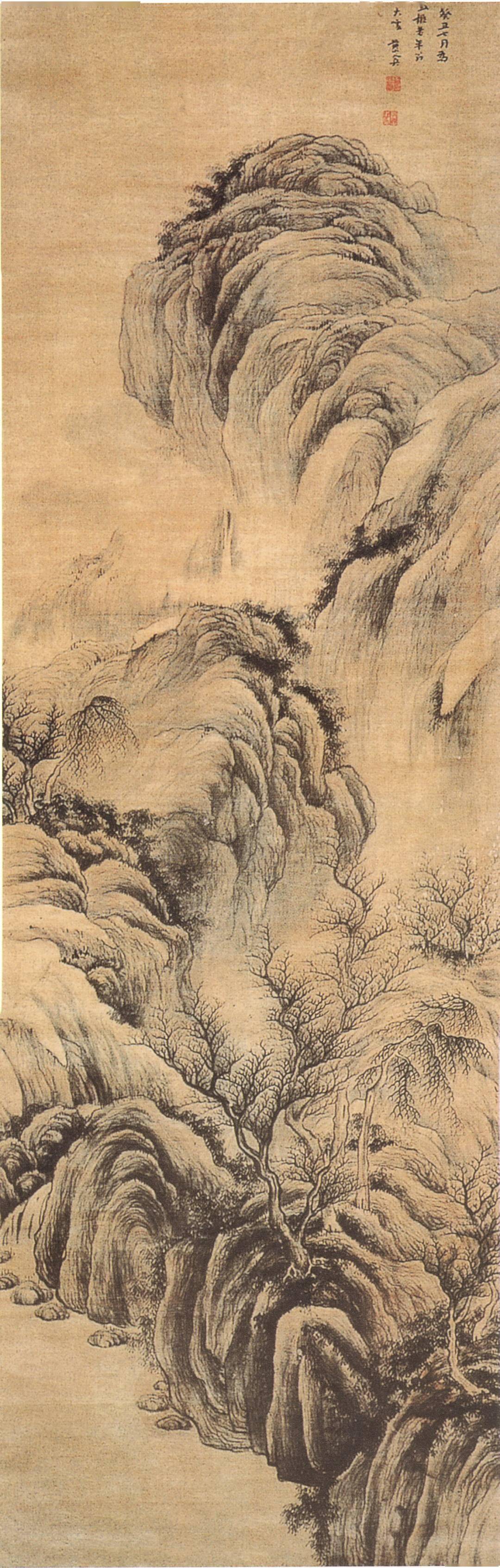 元惟赵吴兴父子犹守古人之法而不脱富贵气,王叔明,黄子久俱山林疏宕之