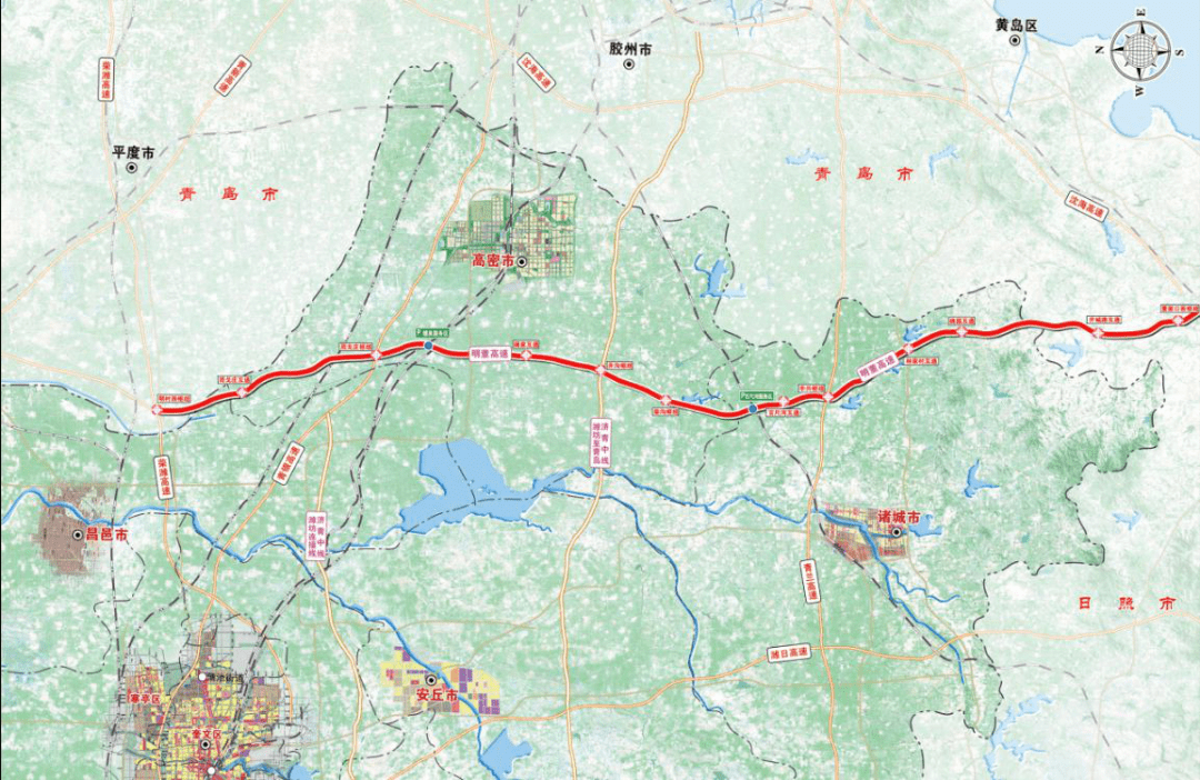 明董高速规划图诸城段图片