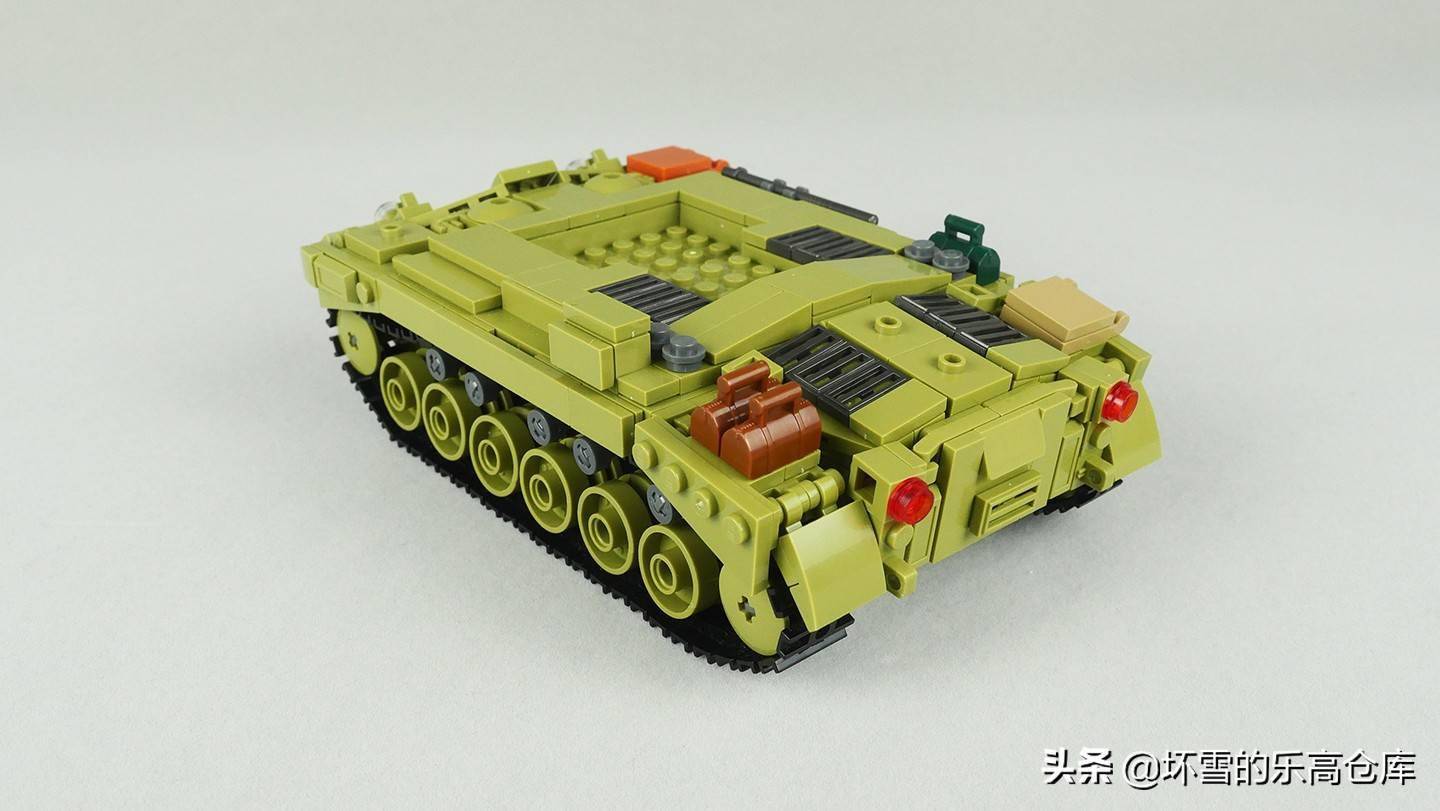 射豹勇士小鲁班积木m26潘兴二合一套件评测