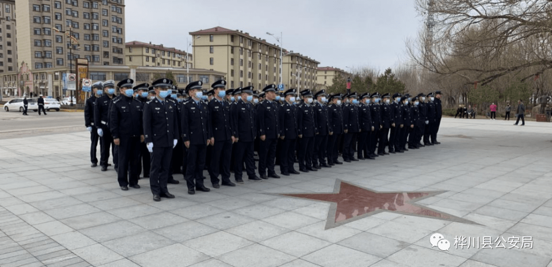 红色基因,筑牢政治忠诚——桦川县公安局开展清明节祭扫烈士陵园活动