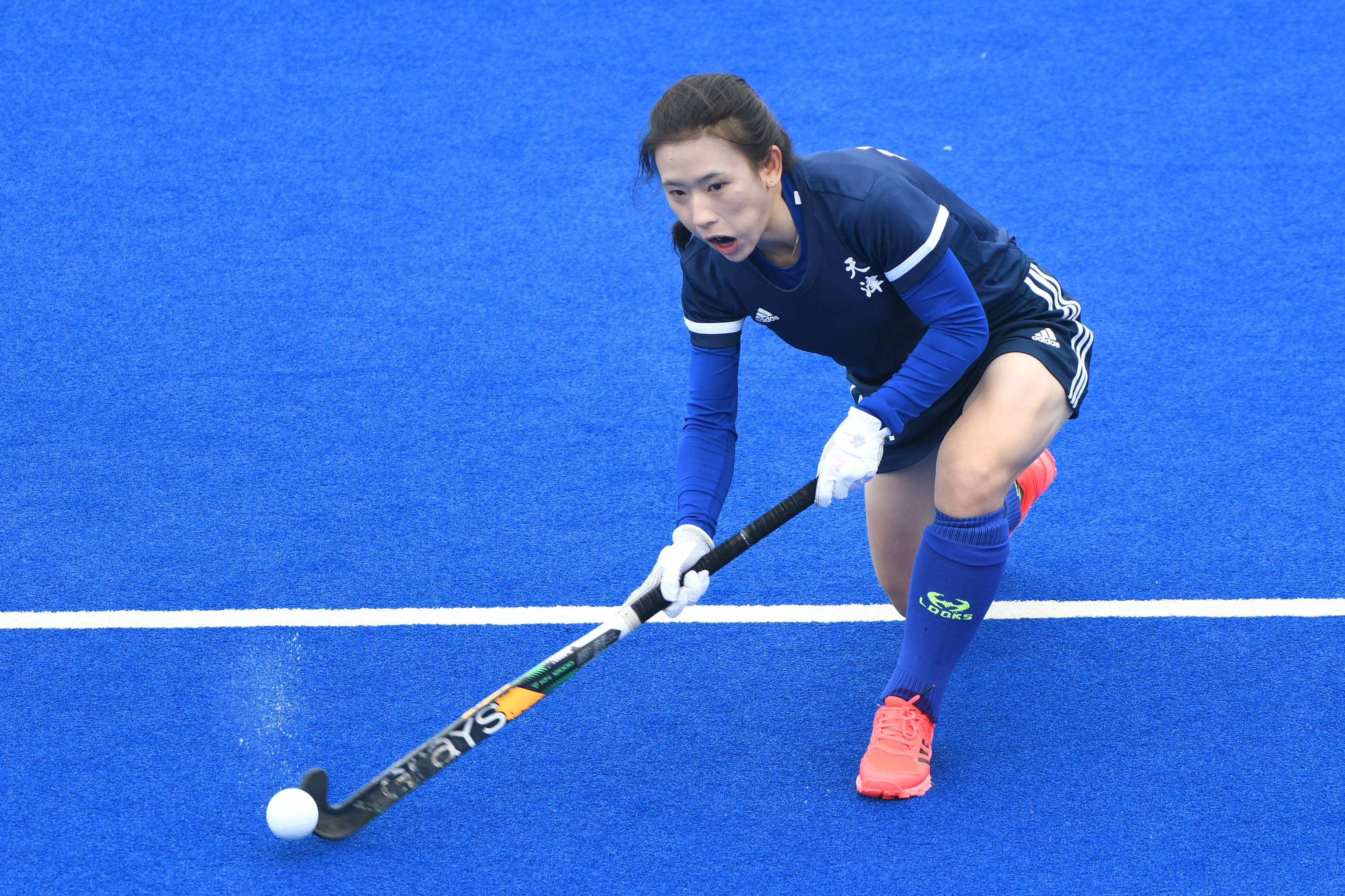 曲棍球全运会资格赛天津队胜甘肃队